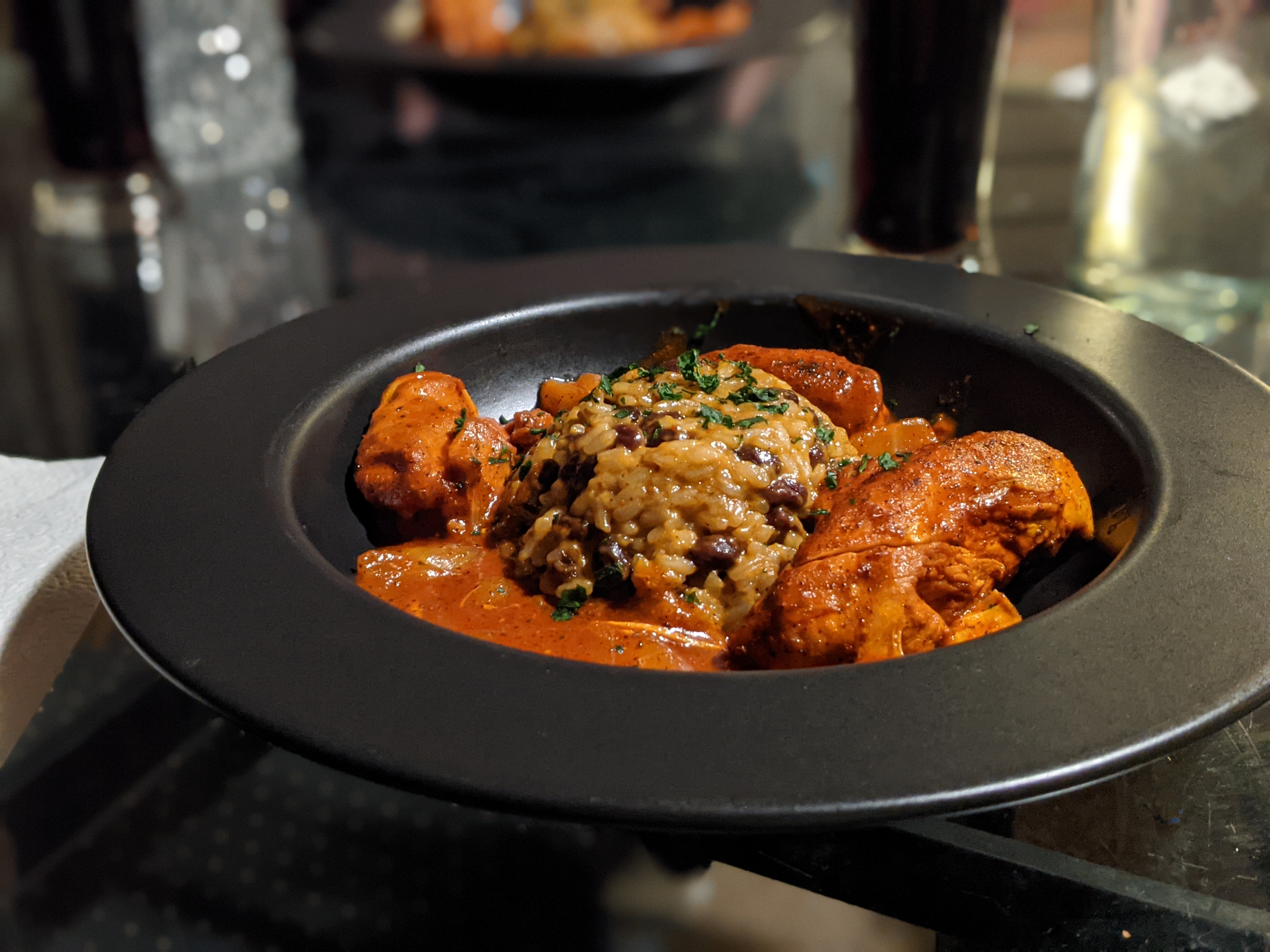 Belize Stewed Chicken & Benas & Rice-2